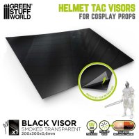 グリーンスタッフワールド[GSWD-5645]コスプレヘルメットTACバイザー - スモークブラック