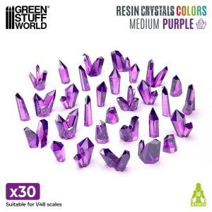 画像1: グリーンスタッフワールド[GSWD-13514]Purple Resin Crystals - Medium (1)