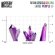 画像3: グリーンスタッフワールド[GSWD-13515]PURPLE Resin Crystals - Large (3)