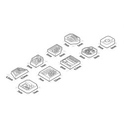画像2: グリーンスタッフワールド[GSWD-13555]メカディテールパーツ - コントロールパネルアクセサリー