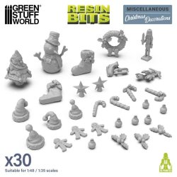 画像2: グリーンスタッフワールド[GSWD-13595]Christmas Decorations set 1:48-1:35