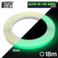 グリーンスタッフワールド[GSWD-5756]蓄光テープ　幅10ｍｍ　長さ18ｍ