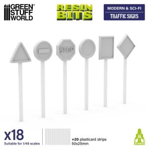 画像1: グリーンスタッフワールド[GSWD-13625]Traffic Signs 1:48 (1)
