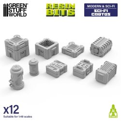 画像1: グリーンスタッフワールド[GSWD-13628］1/48　SFコンテナセット