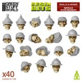 グリーンスタッフワールド[GSWD-13630]Skulls with Helmets 1:48