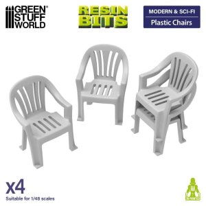 画像1: グリーンスタッフワールド[GSED-13638]Plastic Chairs (1)
