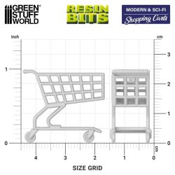 画像2: グリーンスタッフワールド[GSWD-13639]3Dプリントセット - ショッピングカート 1:48