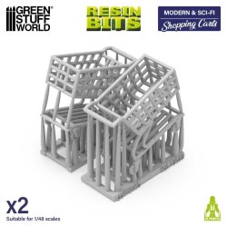 画像3: グリーンスタッフワールド[GSWD-13639]3Dプリントセット - ショッピングカート 1:48