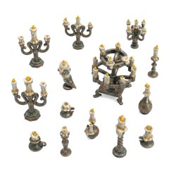 画像4: グリーンスタッフワールド[GSWD-13641]キャンドル＆ホルダー 1/48〜1/35