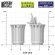 画像2: グリーンスタッフワールド[GSWD-13644]Park Trash Cans - Round (2)