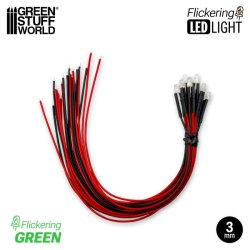 画像4: グリーンスタッフワールド[GSWD-5791]ジオラマ用点滅LED - 緑 - 3mm (Pack x10)