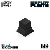 グリーンスタッフワールド[GSWD-5802]正四角柱展示台座 3x3 cm ブラック