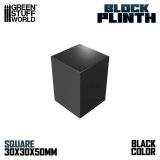 グリーンスタッフワールド[GSWD-5810]正四角柱ブロック台座 3x3 cm ブラック