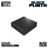 グリーンスタッフワールド[GSWD-5812]正方形ブロック台座10x10 cm ブラック