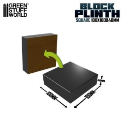 画像2: グリーンスタッフワールド[GSWD-5812]正方形ブロック台座10x10 cm ブラック