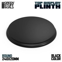 グリーンスタッフワールド[GSWD-5819]円形ディスプレイ台座 直径24ｃｍ ブラック