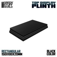 グリーンスタッフワールド[GSWD-5821]長方形ディスプレイ台座 15x10 cmブラック