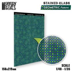 画像2: グリーンスタッフワールド[GSWD-13687]ステンドグラス　幾何学模様
