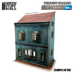 画像3: グリーンスタッフワールド[GSWD-13704]ミニチュア窓枠アーチ型クラッシック - Small