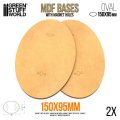 グリーンスタッフワールド[GSWD-13712]MDFベース - 楕円 150x95mm