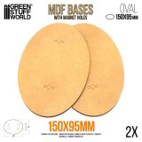グリーンスタッフワールド[GSWD-13712]MDFベース - 楕円 150x95mm