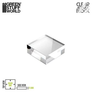 画像1: グリーンスタッフワールド[GSWD-5853]アクリル展示台 60x60x15mm (1)