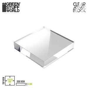 画像1: グリーンスタッフワールド[GSWD-5856]アクリル展示台 120x120x15mm (1)