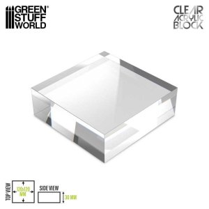 画像1: グリーンスタッフワールド[GSWD-5860]アクリル展示台 120x120x30mm (1)