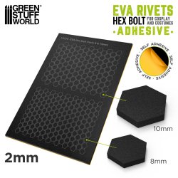 画像1: グリーンスタッフワールド[GSWD-14154]粘着式EVA 六角ボルトリベット 2mm