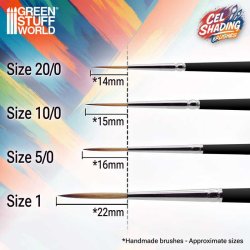 画像3: グリーンスタッフワールド[GSWD-6306]合成セルシェーディングブラシ- Size  10/0