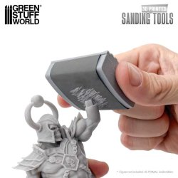 画像3: グリーンスタッフワールド[GSWD-14196]ハンドサンドペーパーホルダー - カーブ