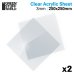 画像2: グリーンスタッフワールド[GSWD-14386]透明アクリル板セット250mm×250mm（2枚入） (2)