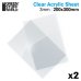 画像2: グリーンスタッフワールド[GSWD-14387]透明アクリル板セット200mm×300mm（2枚入） (2)