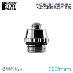 画像1: グリーンスタッフワールド[GSWD-6536]0.2mm Airbrush Nozzle Cap for Mobius Airbrush