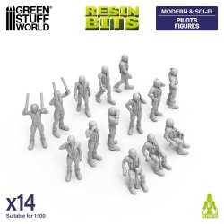 画像1: グリーンスタッフワールド[GSWD-14412］1/100　パイロットフィギュアセット
