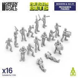 画像1: グリーンスタッフワールド[GSWD-14413］1/100　メカニックフィギュアセット