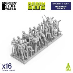 画像3: グリーンスタッフワールド[GSWD-14413］1/100　メカニックフィギュアセット