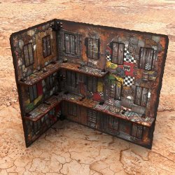 画像5: グリーンスタッフワールド[GSWD-6585]Pre-Painted Foldable Three-Story WTC Terrain Ruin - Orks