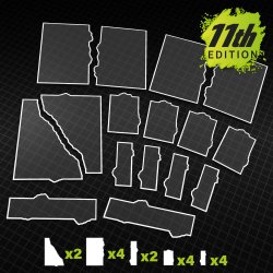 画像2: グリーンスタッフワールド[GSWD-14646]11th Edition Glasspack Footprints Wh40k compatible