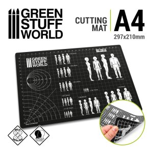 画像1: グリーンスタッフワールド[GSWD-1001]Scale Cutting Mat A4 (1)