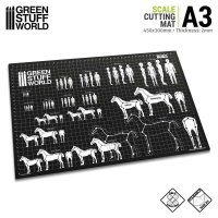 グリーンスタッフワールド[GSWD-1002]スケール対比カッターマット A3　二つ折り式