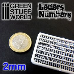 画像1: グリーンスタッフワールド[GSWD-1435]ジオラマ素材 プラ製文字/数字セット 2mmサイズ