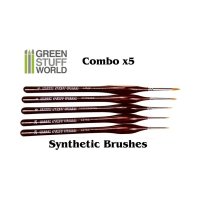 グリーンスタッフワールド[GSWD-5203]Brushes COMBOx5 Synthetic