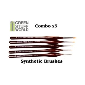 画像1: グリーンスタッフワールド[GSWD-5203]Brushes COMBOx5 Synthetic (1)