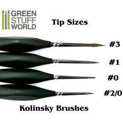 画像2: グリーンスタッフワールド[GSWD-5494]Brushes COMBOx5 Natural Kolinsky