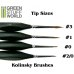 画像2: グリーンスタッフワールド[GSWD-5494]Brushes COMBOx5 Natural Kolinsky (2)