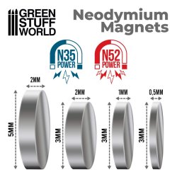 画像3: グリーンスタッフワールド[GSWD-9054]ネオジム磁石 5x2mm - 50 個入 (N35)