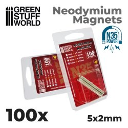 画像2: グリーンスタッフワールド[GSWD-9063]ネオジム磁石 5x2mm - 100 個入 (N35)