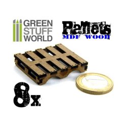 画像2: グリーンスタッフワールド[GSWD-9202]Miniature Pallets 1:48-1:35