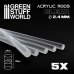 画像1: グリーンスタッフワールド[GSWD-9256]Acrylic Rods - Round 2.4 mm CLEAR (1)